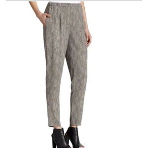 Eileen Fisher Silk Beige elastic waist pants size XL coastal grandma